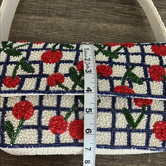 Made In India | Cherries Beaded Shoulder Bag 🍒 - Picture 7 of 11